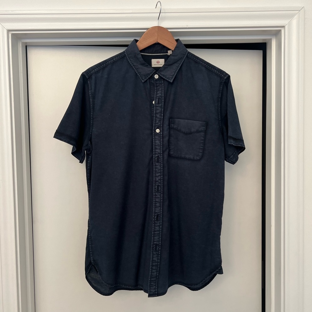AG Navy Blue Button Down Shirt